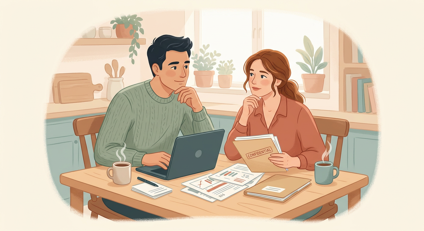 Descubres que tu pareja tiene deudas importantes que no te había contado. Tú…