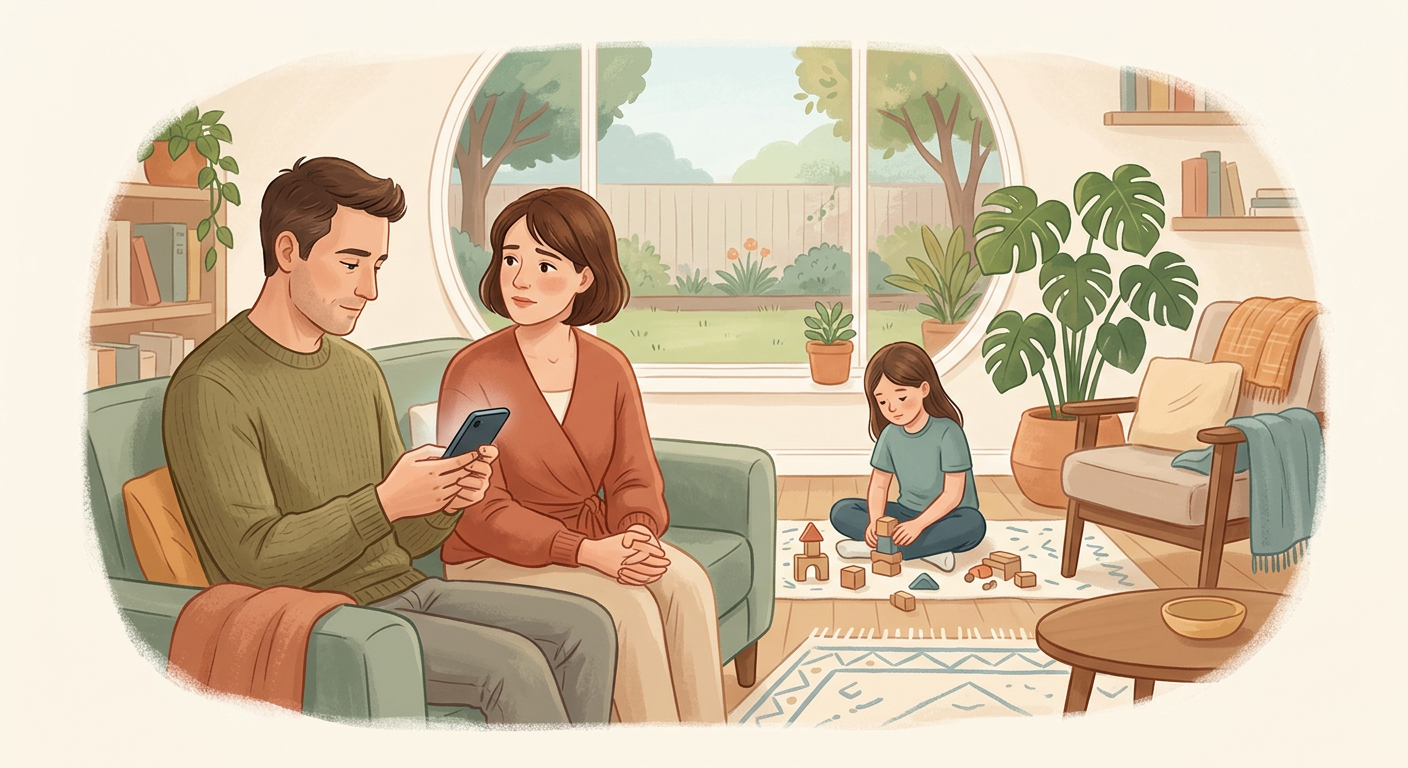 Ton ou ta partenaire demande soudainement à voir ton téléphone sans raison apparente. Tu...