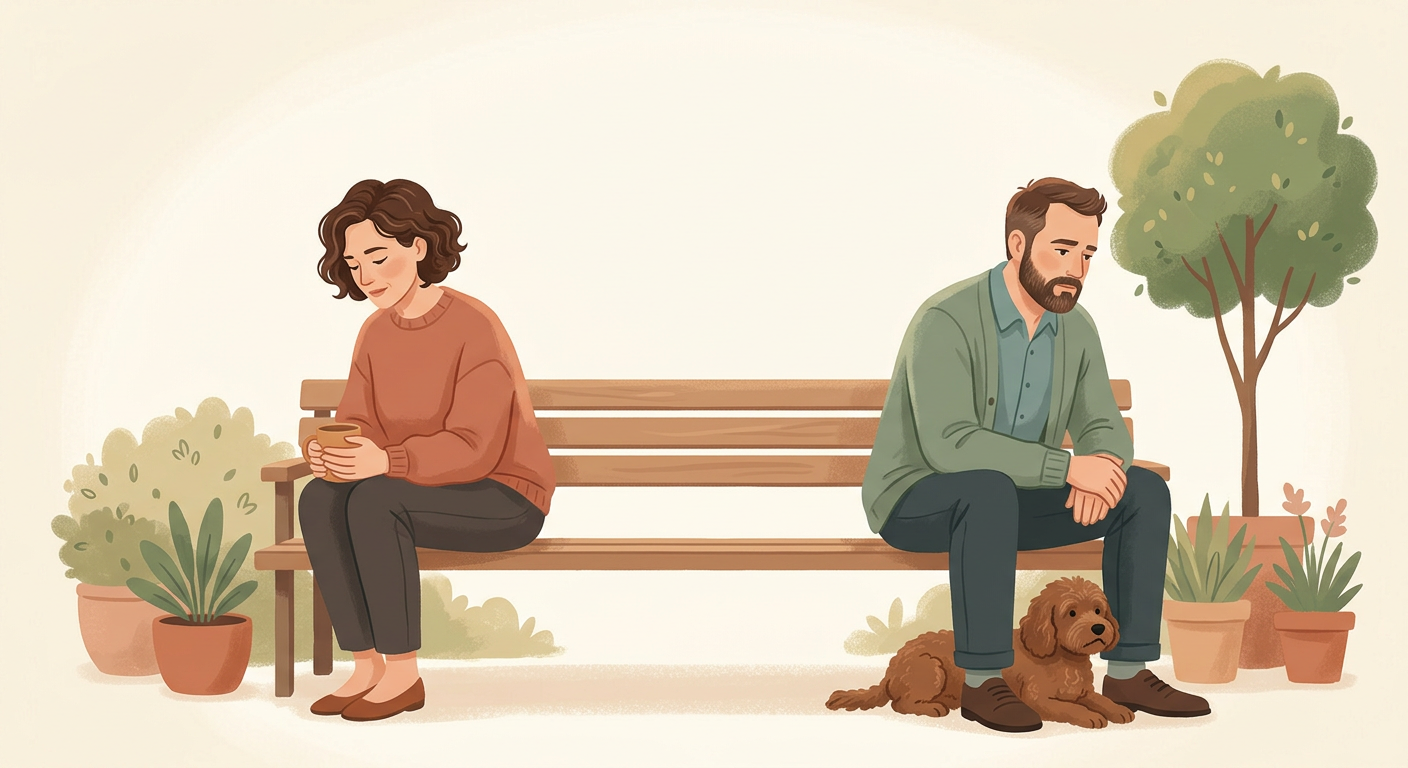 Os habéis separado hace poco y compartís grupos de amigos. Te incomoda coincidir. Tú…