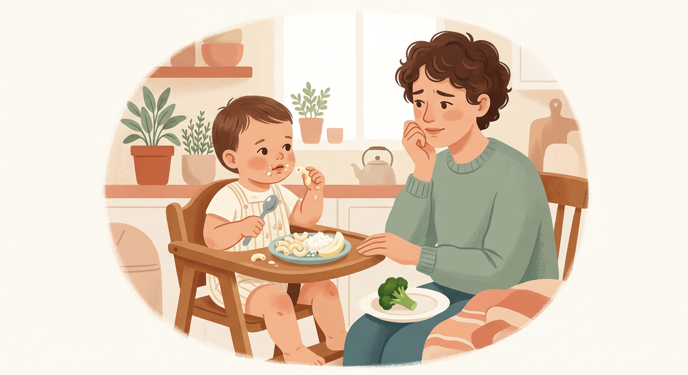 Tu peque de 2 años ha decidido que hoy solo come "blanco". Pasta sí, arroz sí, plátano vale. Brócoli es ofensa personal. Llevas tres días así. Tú…