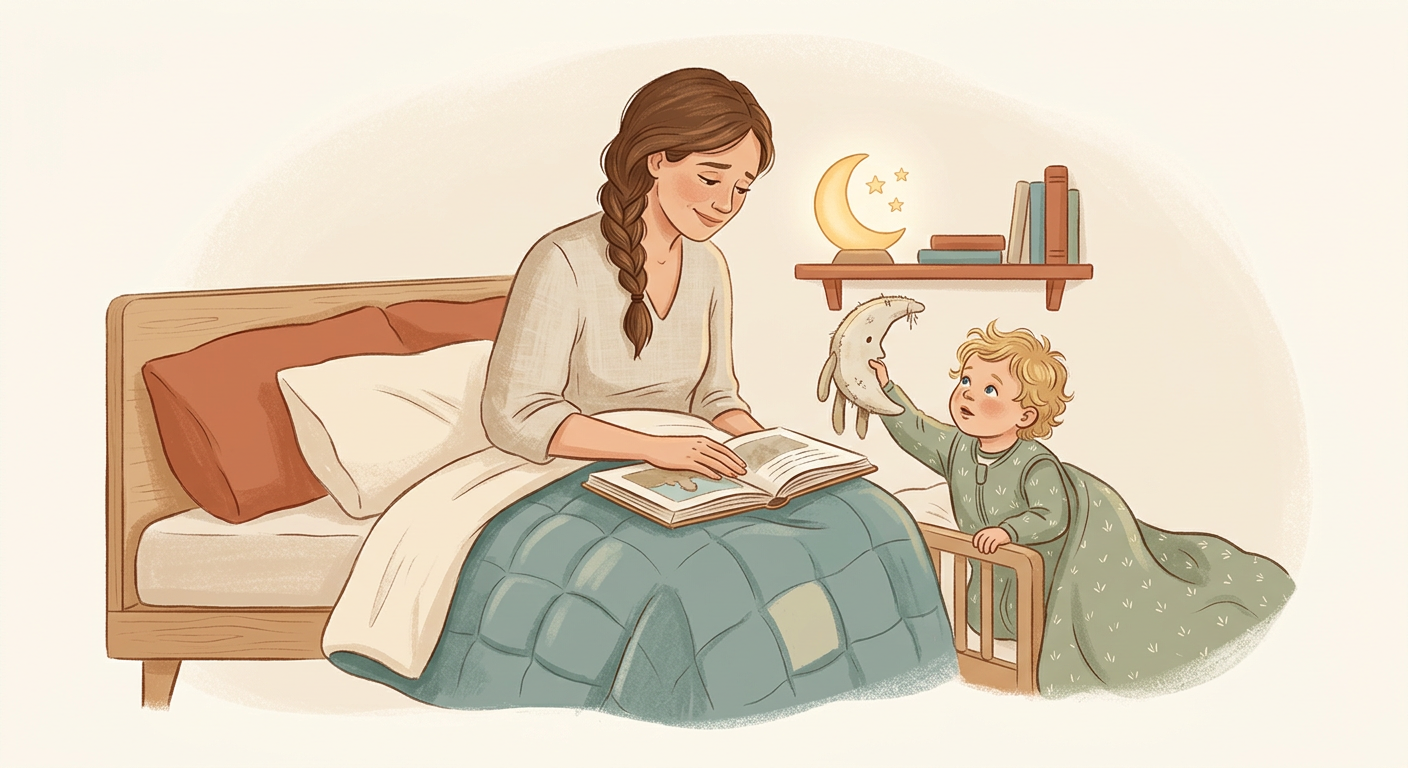 Bedtime. Your 3-year-old asks for 'just one more story' for the fifth time.