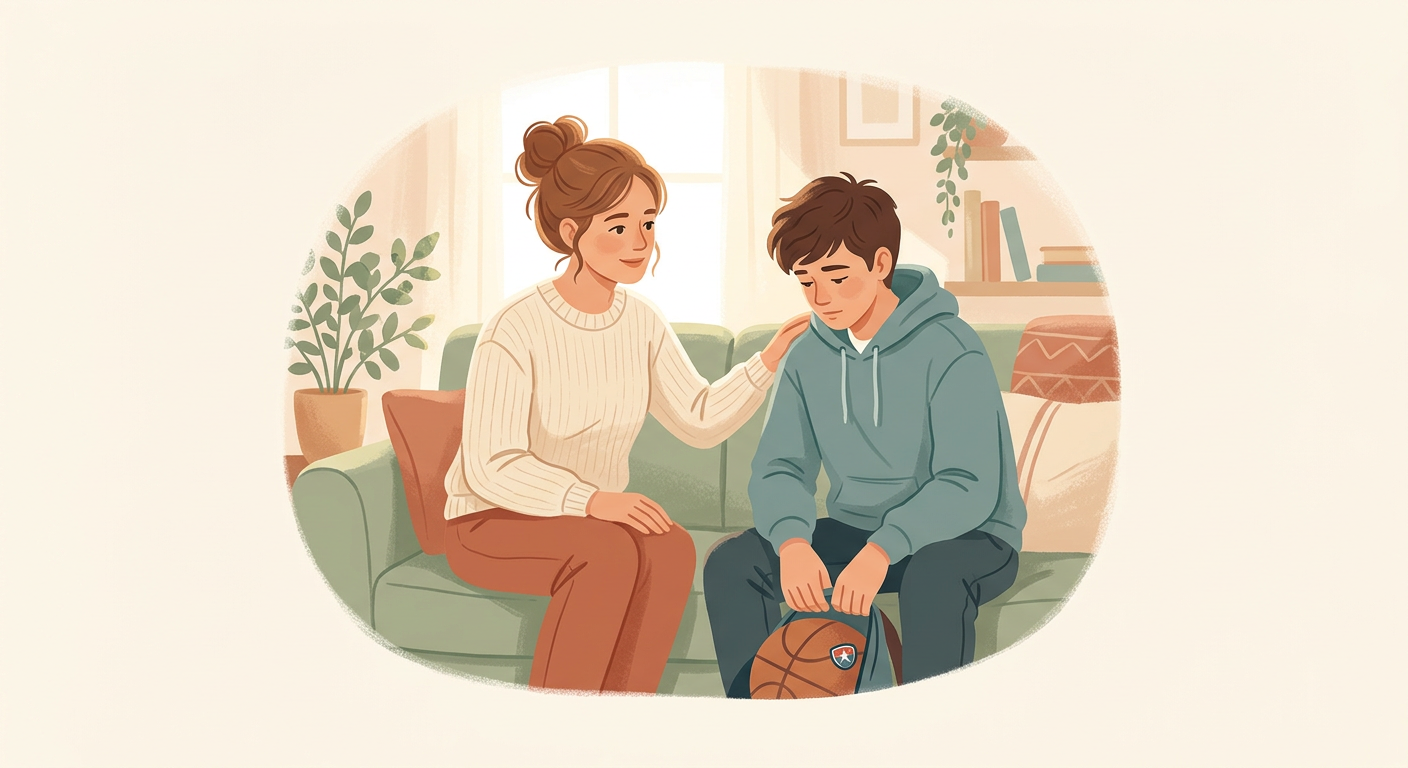 Your teenager wants to quit a sport they've been doing for six years. You...