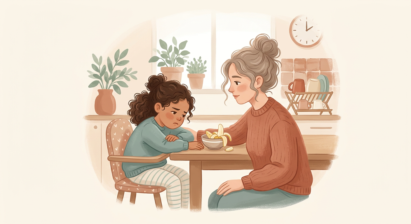 Il tuo bambino di 4 anni è da 25 minuti in loop perché gli hai tagliato la banana e “la voleva intera”. Hai provato a riattaccarla con una forchetta. Non ha funzionato. Tu…