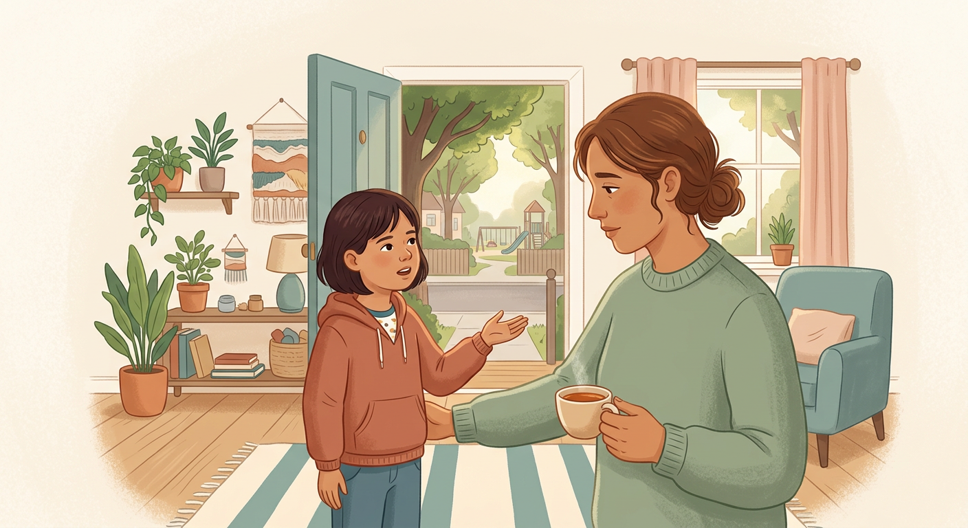 Votre enfant (10 ans) veut aller seul au parc (200 m, rue tranquille). Vous…
