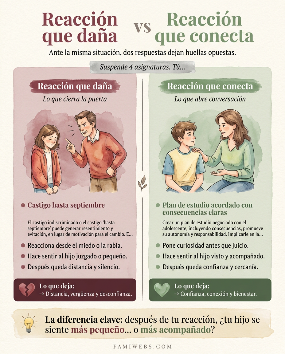 Infografía: Bocciato in 4 materie. Tu…